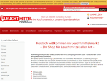 Tablet Screenshot of leuchtmittelmarkt.com